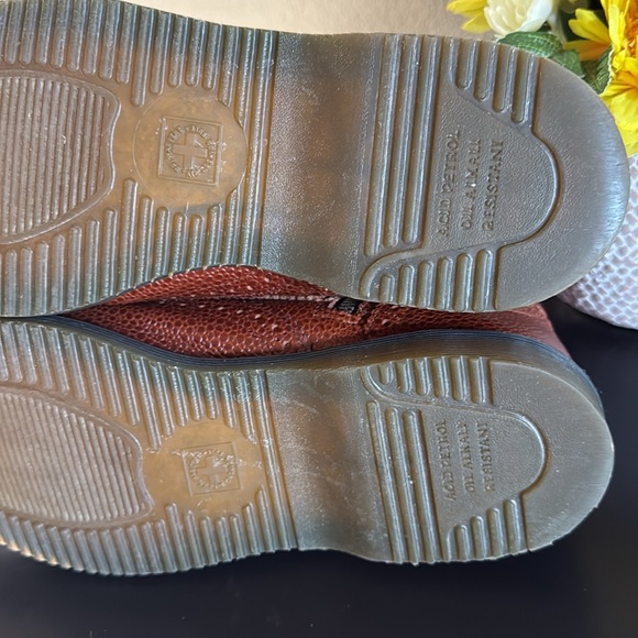 DR. MARTENS Brown Leather Side Zip Ankle Boots - Picture 11 of 14